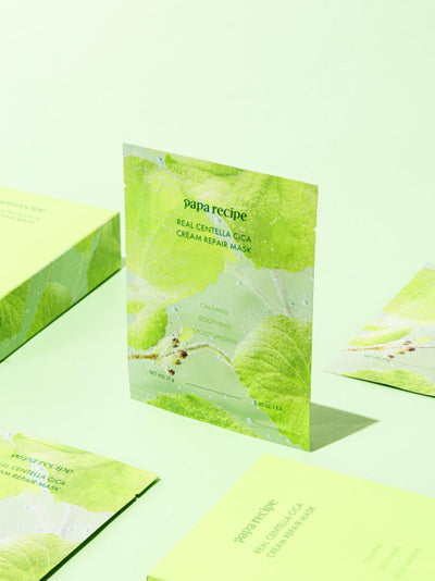 PAPARECIPE Real Centella Cica Cream Repair Mask (10 sheets)