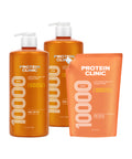 ELASTINE Protein Clinic High-Nutrition Protein Shampoo 1000ml x 2 + Refill 900ml