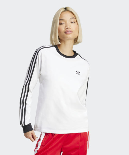 ADIDAS ADIDAS T-Shirt Regular Long Sleeve - White