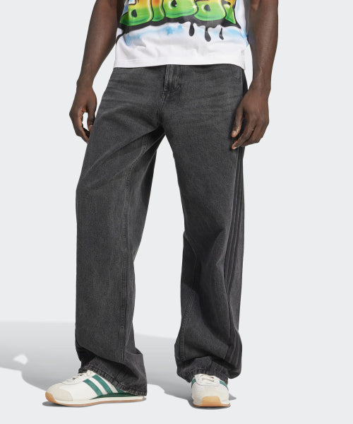 ADIDAS ADIDAS Denim Pants Loose Fit - Black