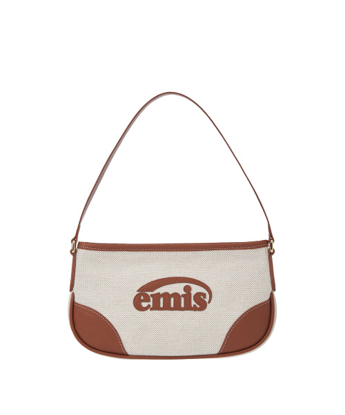 EMIS EMIS Canvas Leather Mini Bag - Brown