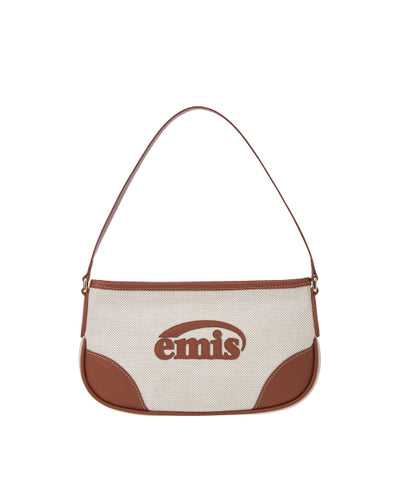 EMIS Canvas Leather Mini Bag - Brown