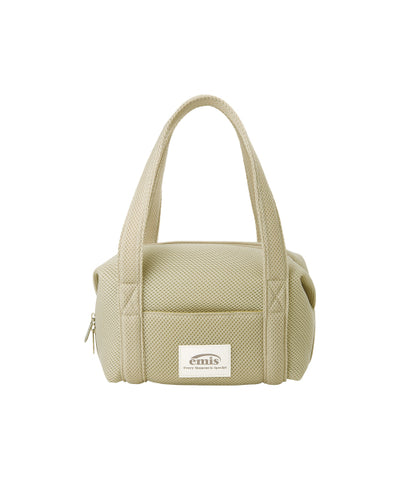 EMIS MESH MINI DUFFLE BAG-LIGHT BEIGE