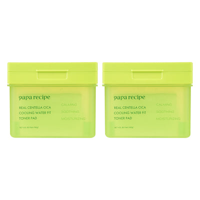 PAPARECIPE Real Centella Cica Cooling Water Fit Toner Pad