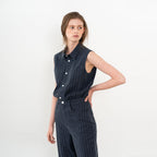 jain song STRIPED SLEEVELESS JUMPSUIT (JTSD105)