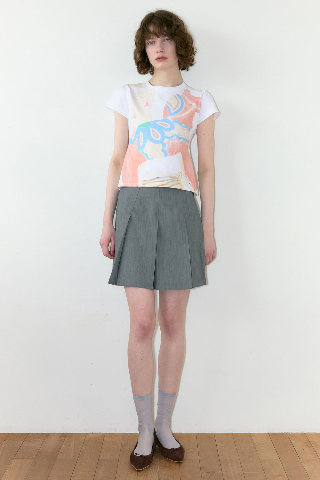 SINOON Big Pony Toy Puff T-Shirt (White)