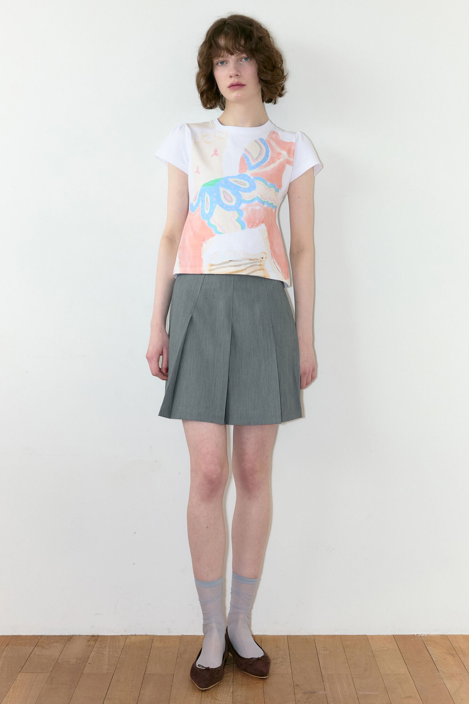 SINOON Big Pony Toy Puff T-Shirt (White)