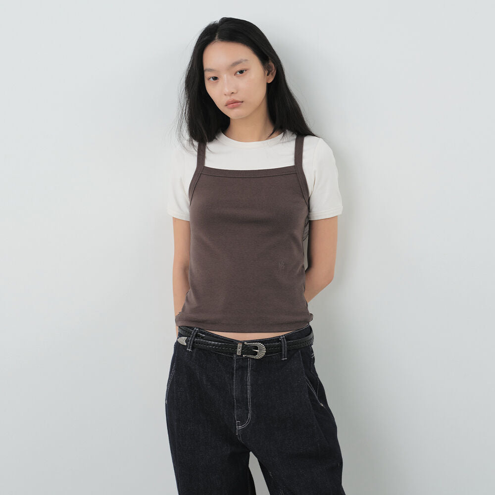 CITYBREEZE Cotton round short sleeve t-shirt (Basic)_4COLORS
