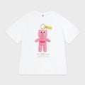 SINOON NOONI Bear Keyring T-Shirt (Sorbet Pink)