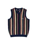 THISISNEVERTHAT THISISNEVERTHAT Striped Knit Vest Navy