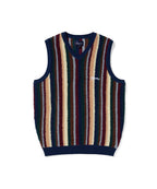 THISISNEVERTHAT THISISNEVERTHAT Striped Knit Vest Navy