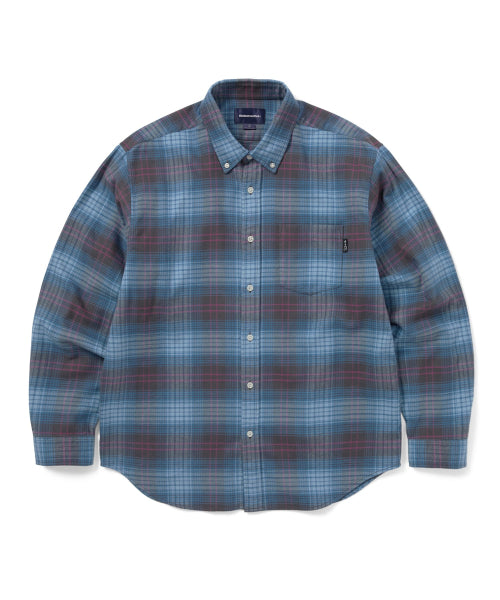 THISISNEVERTHAT THISISNEVERTHAT Flannel Check Shirt Blue
