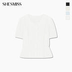 SHESMISS Eyelet lace peplum blouse_SWWBLQ22160