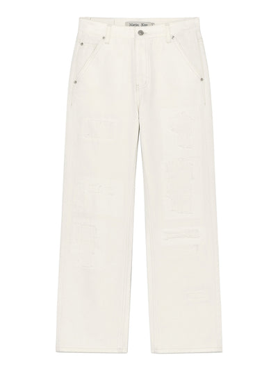 MATIN KIM Denim Pants Damage Detail
