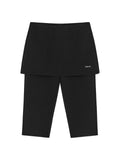 MATIN KIM MATIN KIM BANDING CAPRI SKIRT PANTS in Black