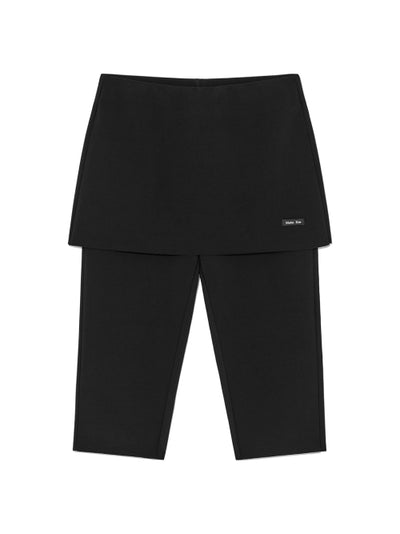 MATIN KIM BANDING CAPRI SKIRT PANTS in Black