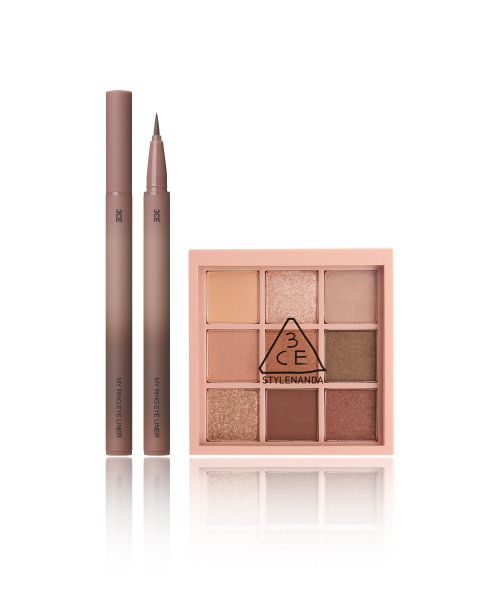3CE [2-piece set] My Ring eyeliner + Multi Eye Color Palette