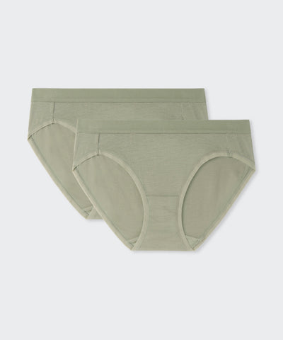 MUSINSA STANDARD WOMAN Women's Modal Panties 2 Pack Sage