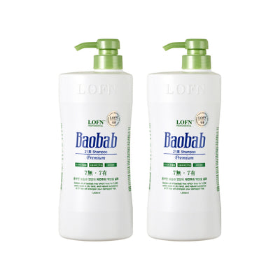Baobab Premium 21st Dry (Slightly Acidic) Shampoo 1000g 2pcs