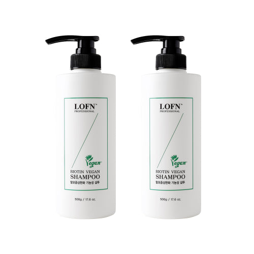 LOFN Biotin Vegan Shampoo 500g x 2