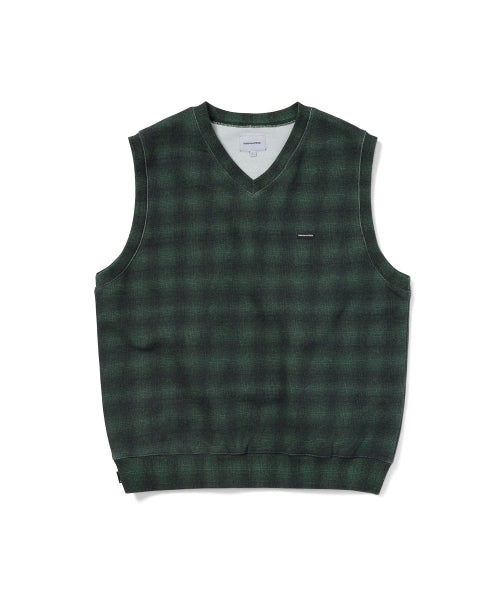 THISISNEVERTHAT THISISNEVERTHAT T.N.T. Classic HDP V Neck Vest Shadow Plaid