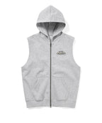 THISISNEVERTHAT THISISNEVERTHAT Sleeveless Zip Up Hoodie Heather Grey