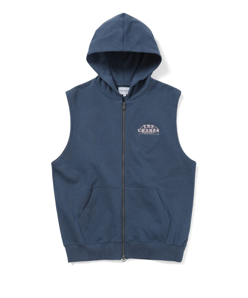 THISISNEVERTHAT THISISNEVERTHAT Sleeveless Zip Up Hoodie Deep Water