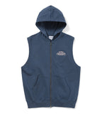 THISISNEVERTHAT THISISNEVERTHAT Sleeveless Zip Up Hoodie Deep Water