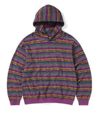 THISISNEVERTHAT THISISNEVERTHAT Wave Jacquard Hoodie Violet