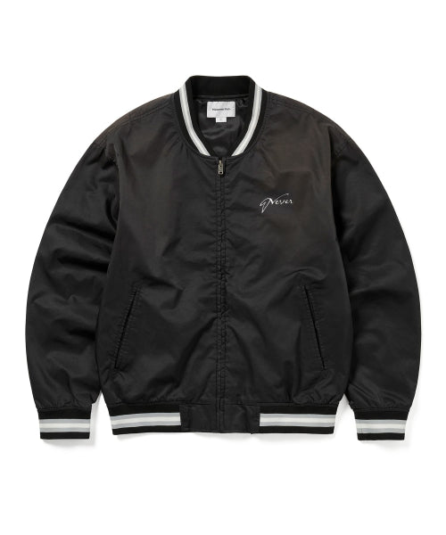 THISISNEVERTHAT THISISNEVERTHAT Faded Stadium Jacket Black