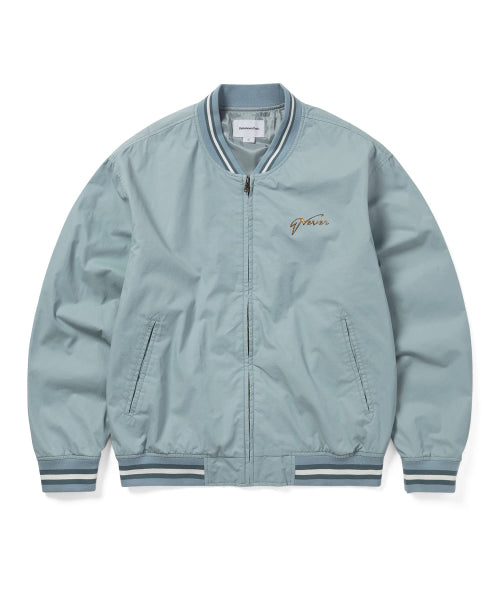 THISISNEVERTHAT THISISNEVERTHAT Faded Stadium Jacket Blue