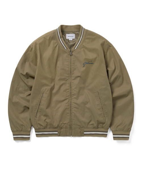 THISISNEVERTHAT THISISNEVERTHAT Faded Stadium Jacket Beige