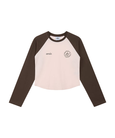 EMIS Rose Raglan T-Shirt-Pink