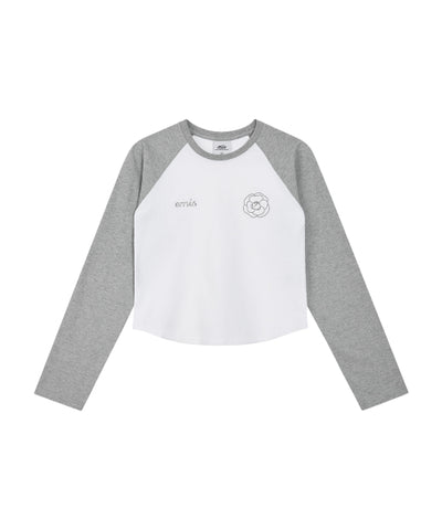 EMIS Rose Raglan T-Shirt - White