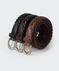 MUSINSA STANDARD WOMAN MUSINSA STANDARD WOMAN Women's leather weaving slim belt 20mm