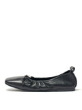 MATIN KIM MATIN KIM Ribbon Ballet Flat Shoes in Black