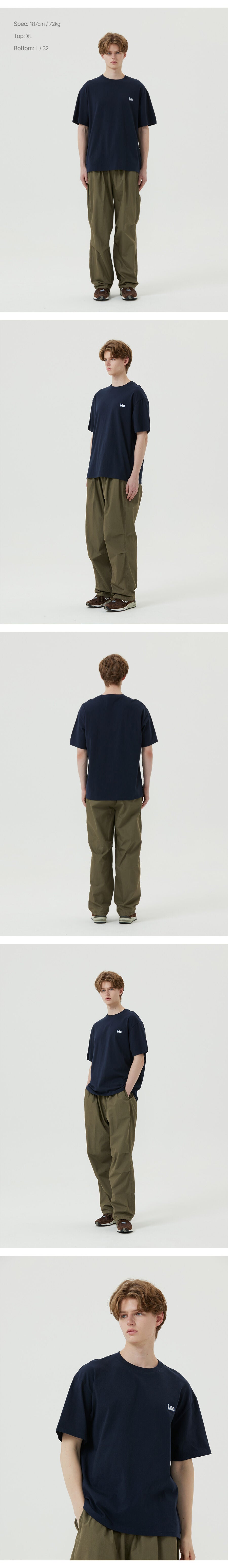Lee Small Twitch Logo T-Shirt Navy