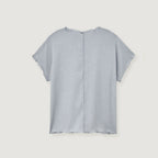BEMUSE MANSION Waving wrinkle top - Blue grey