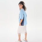 JUNEJUNE SPACE Uniform Boxy T-shirts_Light Blue