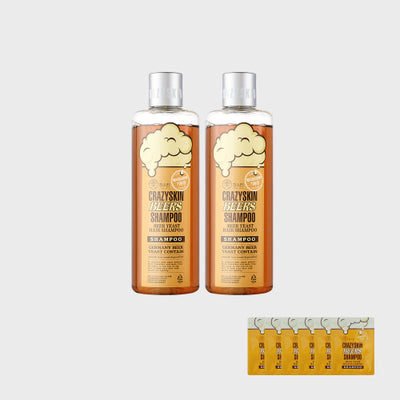 2 300g beer yeast shampoo / 6 samples provided
