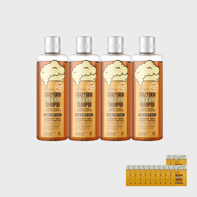 4 packs of beer yeast shampoo 300g / 12 samples provided