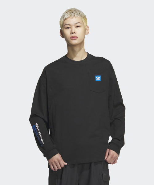 ADIDAS ADIDAS City Skate Long Sleeve Tee - Black