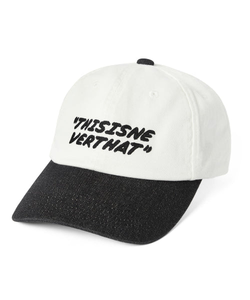 THISISNEVERTHAT THISISNEVERTHAT Visor Denim Cap White/Black