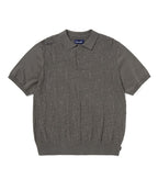 THISISNEVERTHAT THISISNEVERTHAT Stacked TNT S/S Knit Polo Grey