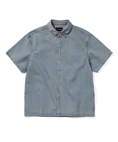 THISISNEVERTHAT THISISNEVERTHAT Washed Denim Shirt Washed Blue