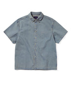 THISISNEVERTHAT THISISNEVERTHAT Washed Denim Shirt Washed Blue