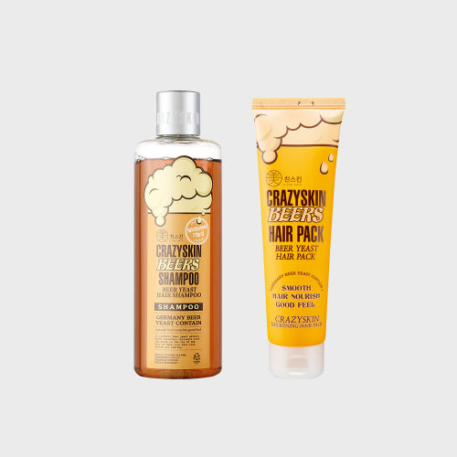 CRAZYSKIN 300g beer yeast shampoo + 200g hair pack