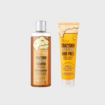 300g beer yeast shampoo + 200g hair pack