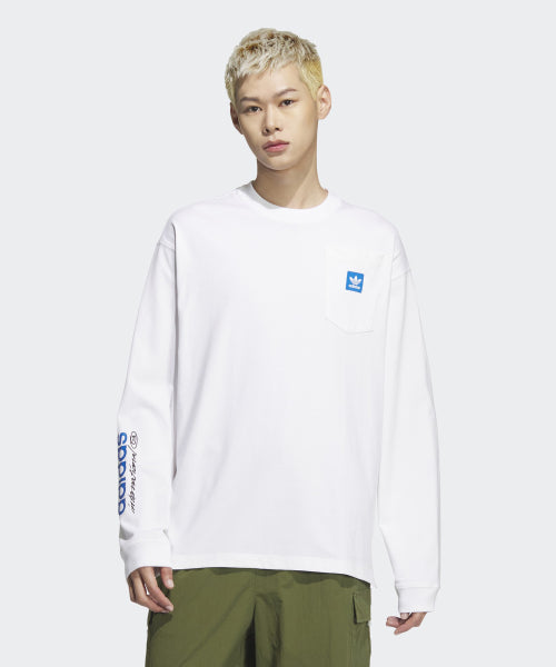 ADIDAS ADIDAS City Skate Long Sleeve Tee - White