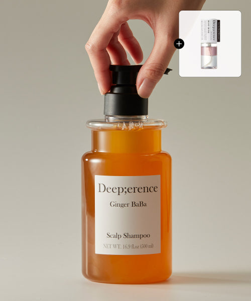 DEEPERENCE Ginger Baba Scalp Shampoo 500ml + Hair Mist (random gift)